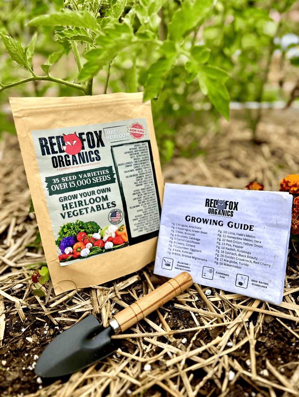 Heirloom Vegetable Seed Kit - Red Fox Organics (Veteran Owned)